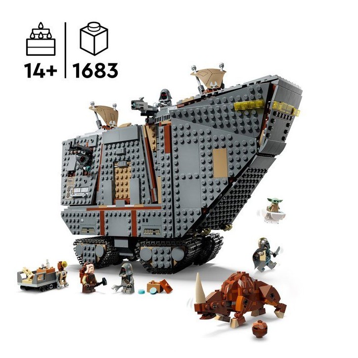 LEGO Star Wars 75453 Le Sandcrawler d'Offworld et le Mudhorn - Jeu pour Ado des 14 ans