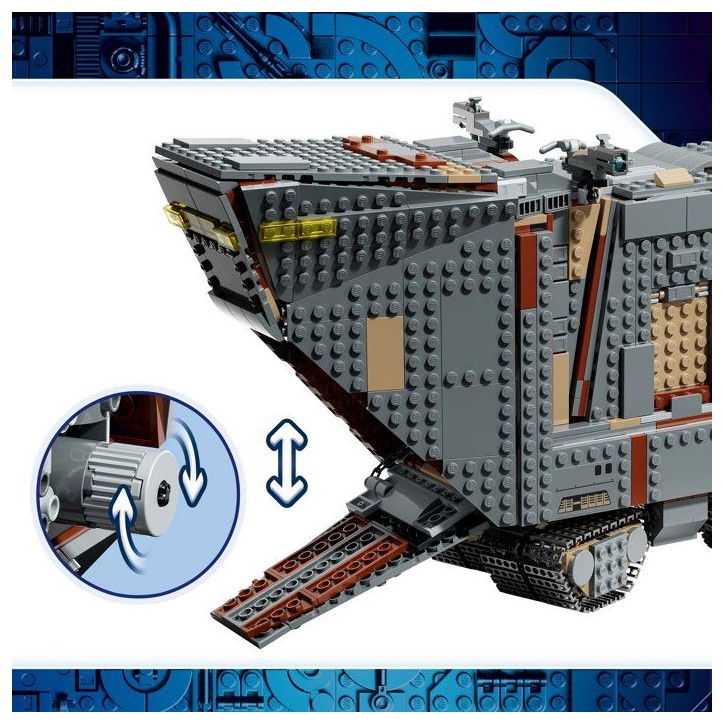 LEGO Star Wars 75453 Le Sandcrawler d'Offworld et le Mudhorn - Jeu pour Ado des 14 ans