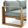 Salon de jardin d'angle modulable LEVATA OTTOMAN - Bois d'acacia FSC -