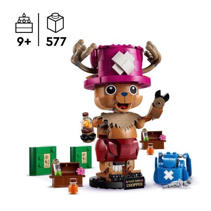 LEGO ONE PIECE 75643 Tony-Tony Chopper - Jouet de Construction des 9 ans Garçon ou Fille