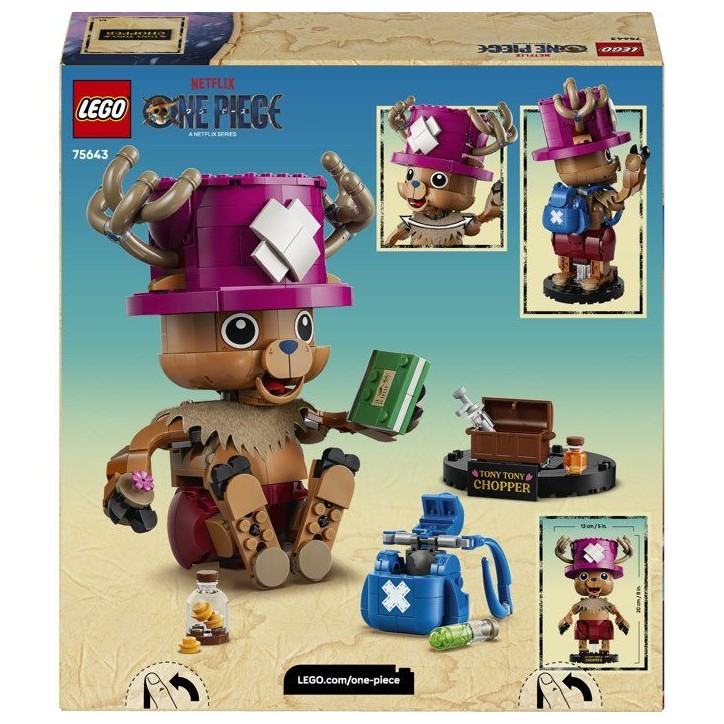 LEGO ONE PIECE 75643 Tony-Tony Chopper - Jouet de Construction des 9 ans Garçon ou Fille