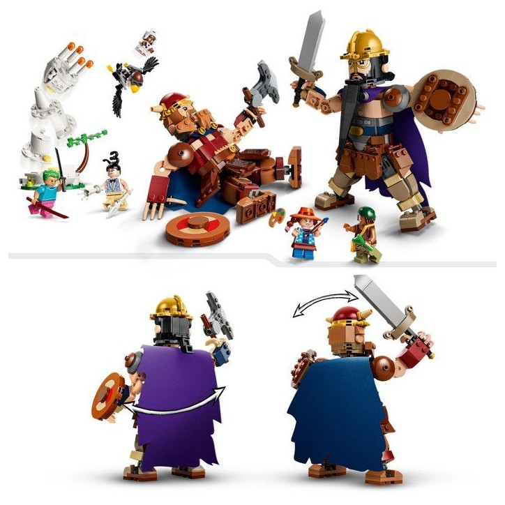 LEGO ONE PIECE 75644 Dorry contre Brogy – Les Géants de Little Garden - Jouet Interactif