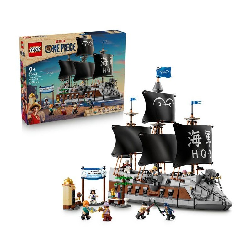 LEGO ONE PIECE 75646 Le Navire de la Marine de Garp - Jouet Bateau des