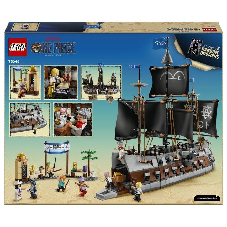 LEGO ONE PIECE 75646 Le Navire de la Marine de Garp - Jouet Bateau des 9 ans - Décoration