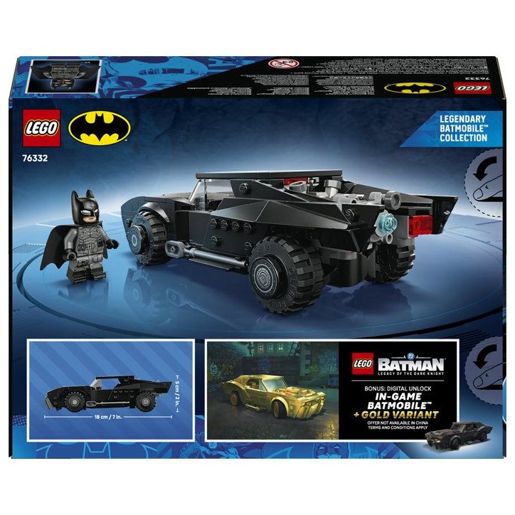 LEGO DC Batman 76332 La Batmobile de The Batman - Jeu de Construction des 9 ans - Voiture