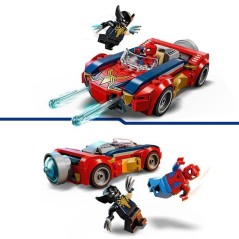 LEGO | Marvel 76336 Spider-Man et sa Voiture contre Wolverine Vénomis