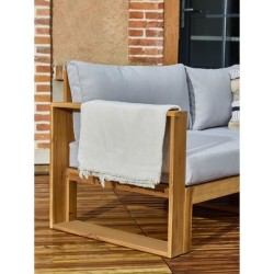 Salon de jardin d'angle modulable LEVATA CLASSIQUE - Bois d'acacia FSC