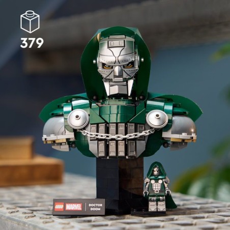 LEGO | Marvel 76345 Buste du Docteur Doom - Set de Construction Adulte - Cadeau Collector