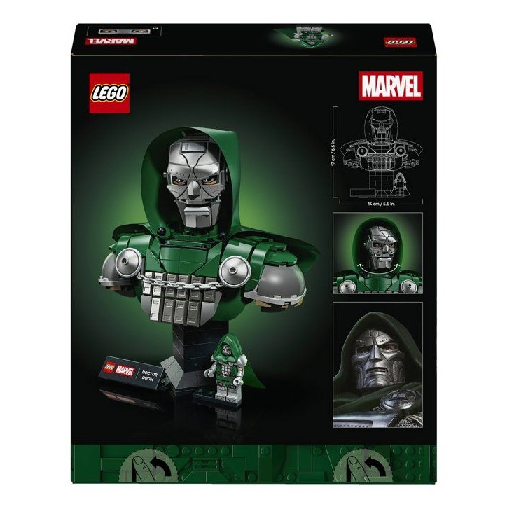 LEGO | Marvel 76345 Buste du Docteur Doom - Set de Construction Adulte - Cadeau Collector LEGO | Marvel 76345 Buste du Docteur Doom - Set de Construction Adulte - Cadeau Collector