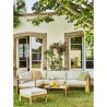 Salon de jardin d'angle modulable LEVATA OTTOMAN - Bois d'acacia FSC -
