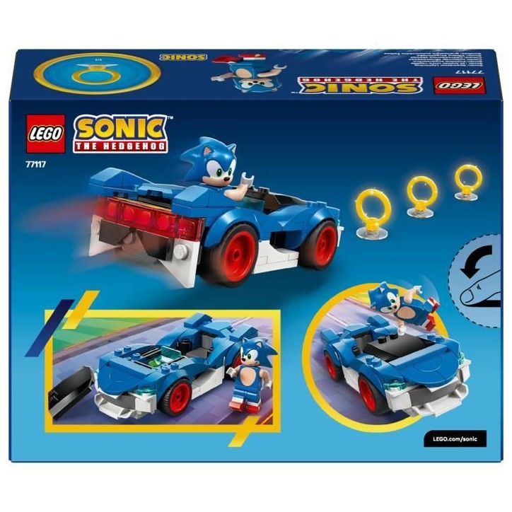 LEGO Sonic the Hedgehog 77117 Sonic : le Bolide Ultra-Rapide - Jouet de Construction 7 ans LEGO Sonic the Hedgehog 77117 Sonic : le Bolide Ultra-Rapide - Jouet de Construction 7 ans