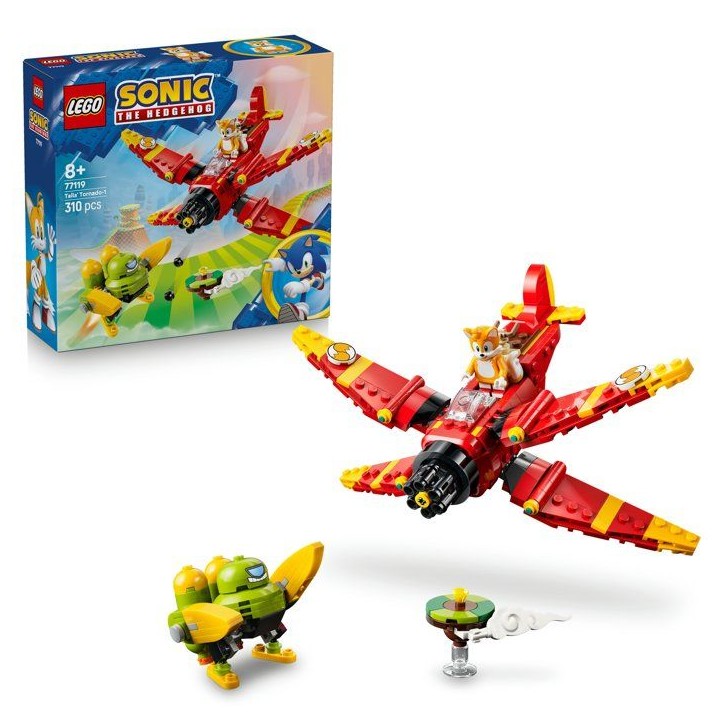 LEGO Sonic 77119 the Hedgehog™ Le Tornado-1 de Tails - Set de Construction Avion + figurine de Tails - Idée de Cadeau pour Ga LEGO Sonic 77119 the Hedgehog™ Le Tornado-1 de Tails - Set de Construction Avion + figurine de Tails - Idée de Cadeau pour Ga