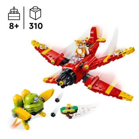 LEGO Sonic 77119 the Hedgehog™ Le Tornado-1 de Tails - Set de Construction Avion + figurine de Tails - Idée de Cadeau pour Ga