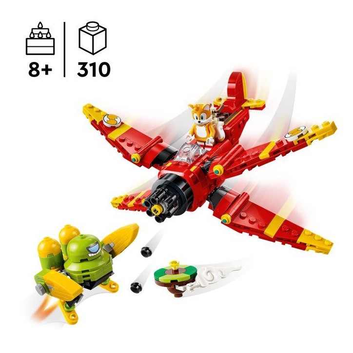 LEGO Sonic 77119 the Hedgehog™ Le Tornado-1 de Tails - Set de Construction Avion + figurine de Tails - Idée de Cadeau pour Ga LEGO Sonic 77119 the Hedgehog™ Le Tornado-1 de Tails - Set de Construction Avion + figurine de Tails - Idée de Cadeau pour Ga