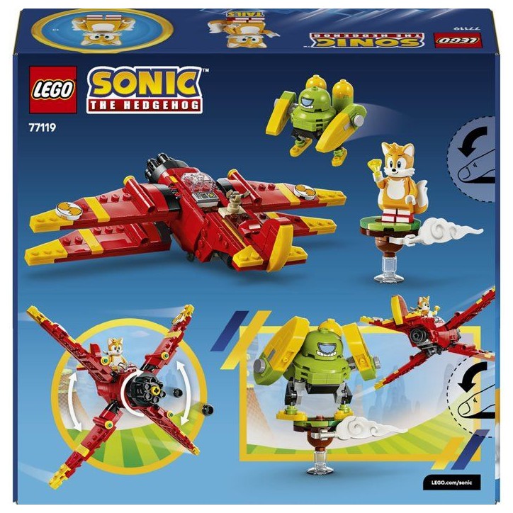 LEGO Sonic 77119 the Hedgehog™ Le Tornado-1 de Tails - Set de Construction Avion + figurine de Tails - Idée de Cadeau pour Ga LEGO Sonic 77119 the Hedgehog™ Le Tornado-1 de Tails - Set de Construction Avion + figurine de Tails - Idée de Cadeau pour Ga