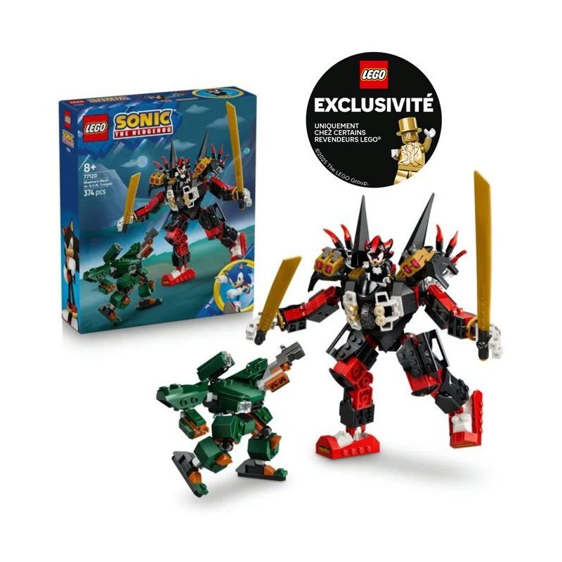 LEGO Sonic 77120 - Exclu Cdiscount - The Hedgehog™ Le Robot de Shado