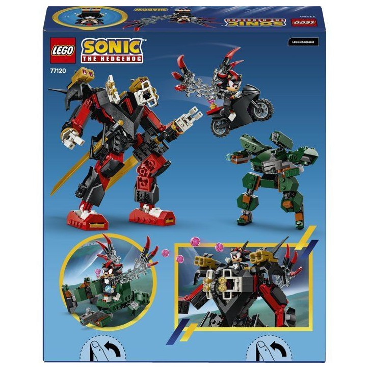 LEGO Sonic 77120 - Exclu Cdiscount - The Hedgehog™ Le Robot de Shadow Contre le G.U.N. Trooper - Jouet de Construction des 8 A