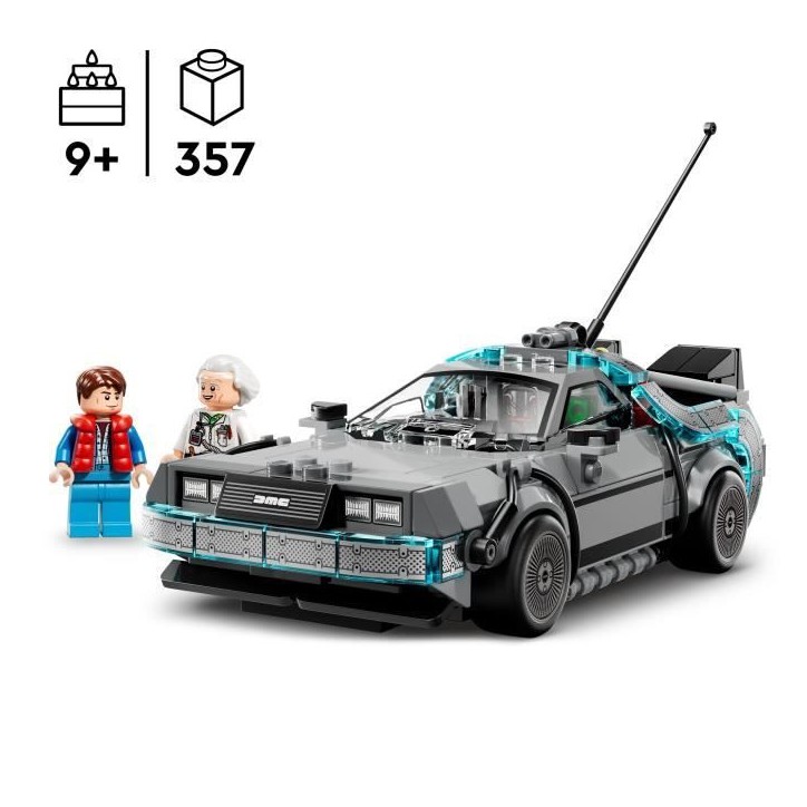 LEGO Speed Champions 77256 La Machine a Remonter le Temps de Retour vers le Futur - Jouet