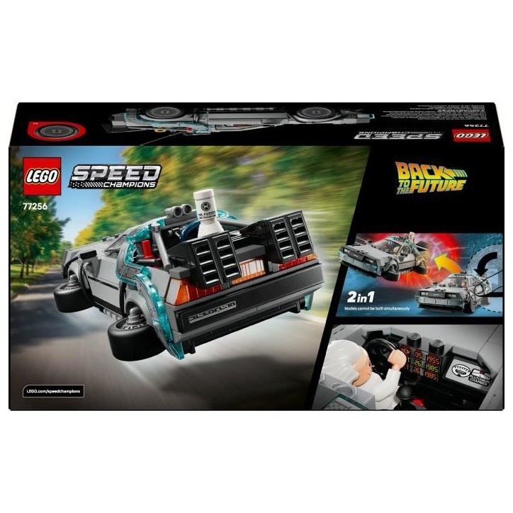 LEGO Speed Champions 77256 La Machine a Remonter le Temps de Retour vers le Futur - Jouet