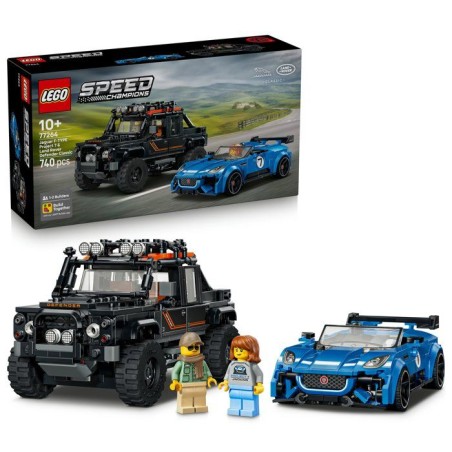 LEGO Speed Champions 77264 La Jaguar Project 7 et le Land Rover Defend