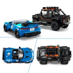 LEGO Speed Champions 77264 La Jaguar Project 7 et le Land Rover Defend