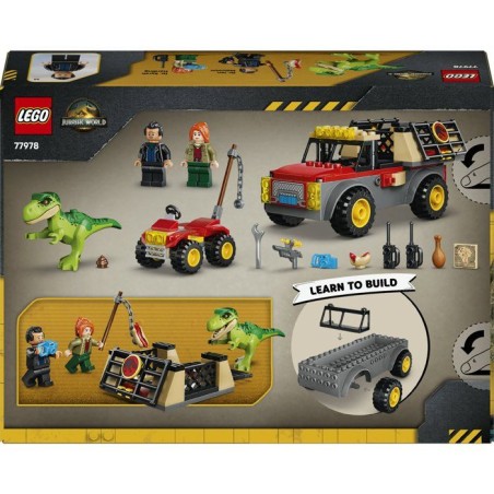 LEGO Jurassic World 77978 Camion de Transport du Jeune T-Rex - Dino Jouet 4 ans - Cadeau