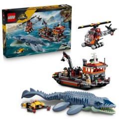 LEGO Jurassic World 77983 L'Attaque du Bateau par le Mosasaure - Dino
