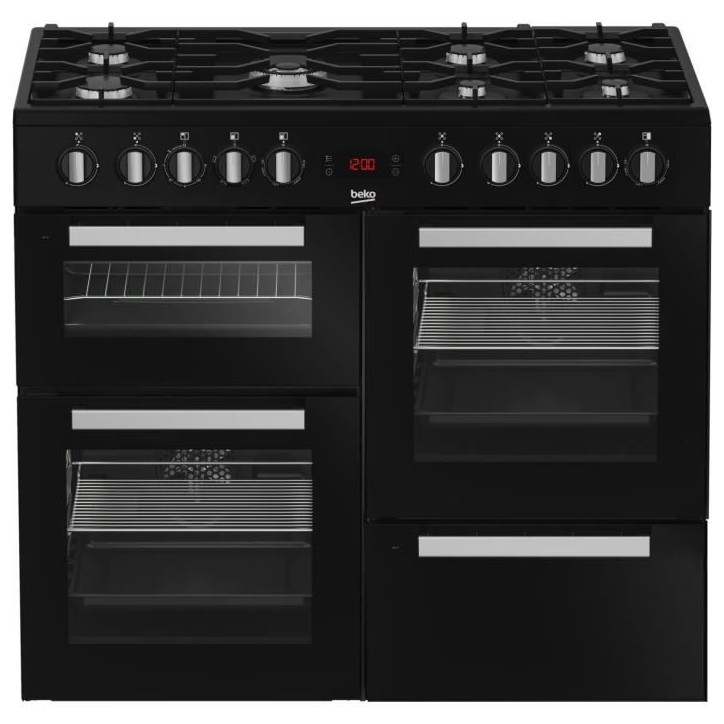Piano de cuisson électrique BEKO - 6 gaz + 1 wok - 100 cm - PF335325DB Piano de cuisson électrique BEKO - 6 gaz + 1 wok - 100 cm - PF335325DB