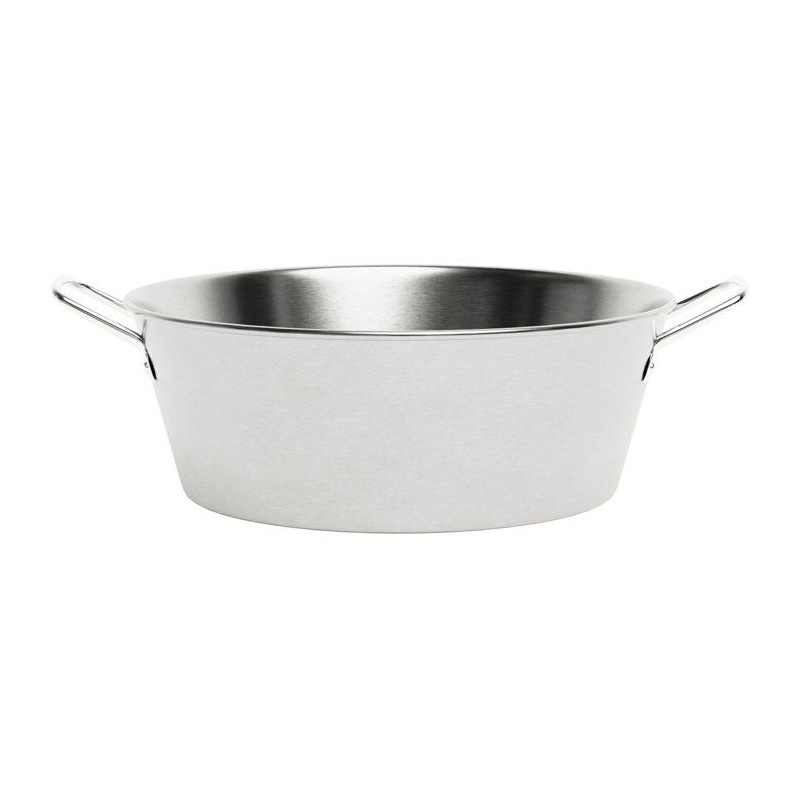 Bassine - LE PRATIQUE - Inox - Ø 38 cm - 9 L - 2 anses