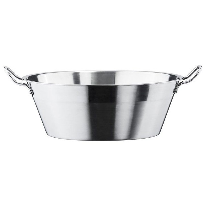 Bassine - LE PRATIQUE - Inox - Ø 38 cm - 9 L - 2 anses