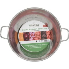 Bassine - LE PRATIQUE - Inox - Ø 38 cm - 9 L - 2 anses