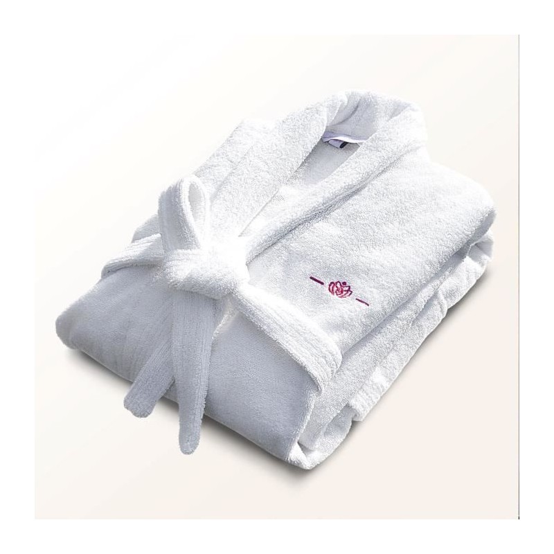 Peignoir - LE TEMPS D'UN BAIN - Taille S - 100% Coton 500g/m² - Doux,