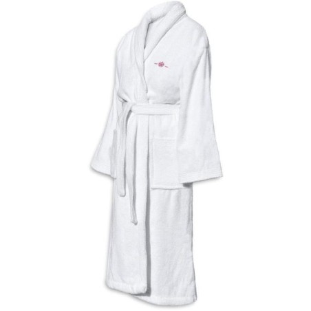 Peignoir - LE TEMPS D'UN BAIN - Taille S - 100% Coton 500g/m² - Doux, Absorbant, Unisexe - Blanc