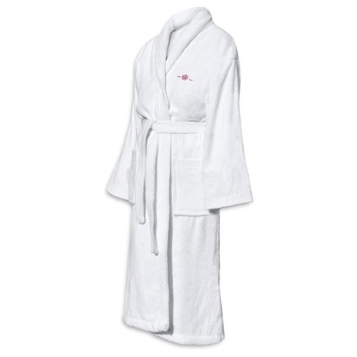 Peignoir - LE TEMPS D'UN BAIN - Taille S - 100% Coton 500g/m² - Doux, Absorbant, Unisexe - Blanc Peignoir - LE TEMPS D'UN BAIN - Taille S - 100% Coton 500g/m² - Doux, Absorbant, Unisexe - Blanc
