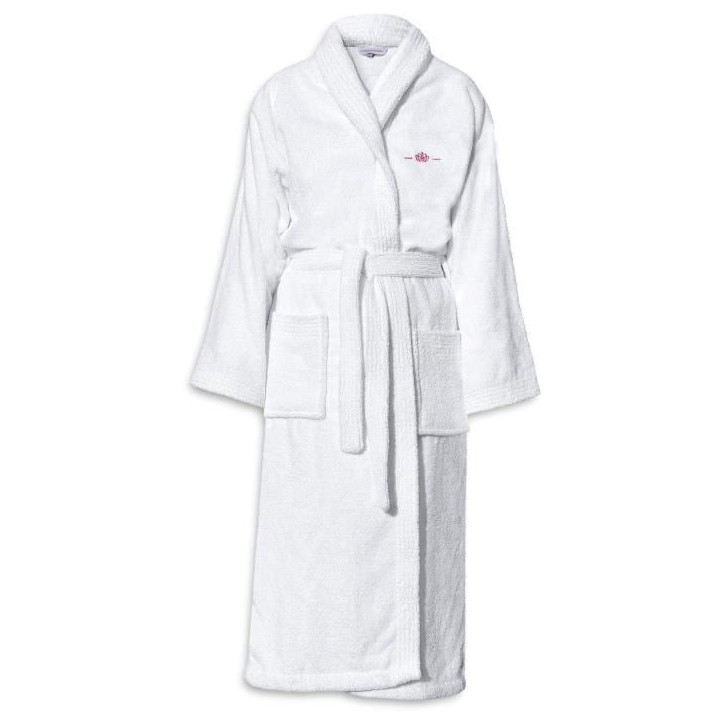 Peignoir - LE TEMPS D'UN BAIN - Taille S - 100% Coton 500g/m² - Doux, Absorbant, Unisexe - Blanc Peignoir - LE TEMPS D'UN BAIN - Taille S - 100% Coton 500g/m² - Doux, Absorbant, Unisexe - Blanc