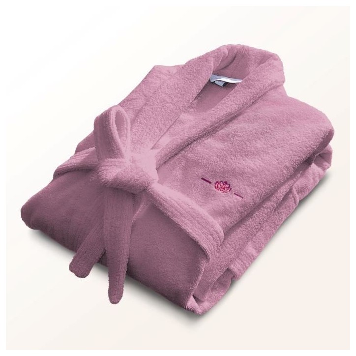 Peignoir - LE TEMPS D'UN BAIN - Taille S - 100% Coton 500g/m² - Doux, Absorbant, Unisexe - Rose Peignoir - LE TEMPS D'UN BAIN - Taille S - 100% Coton 500g/m² - Doux, Absorbant, Unisexe - Rose