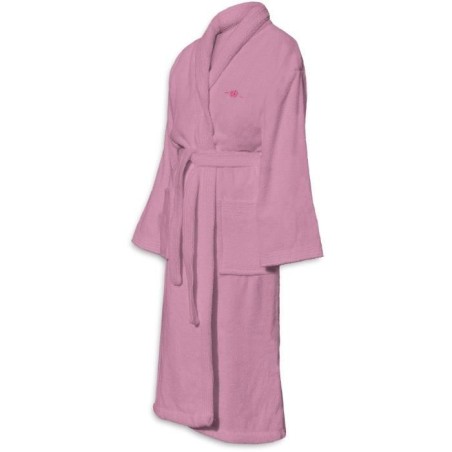 Peignoir - LE TEMPS D'UN BAIN - Taille S - 100% Coton 500g/m² - Doux, Absorbant, Unisexe - Rose
