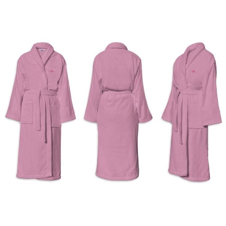 Peignoir - LE TEMPS D'UN BAIN - Taille S - 100% Coton 500g/m² - Doux, Absorbant, Unisexe - Rose Peignoir - LE TEMPS D'UN BAIN - Taille S - 100% Coton 500g/m² - Doux, Absorbant, Unisexe - Rose