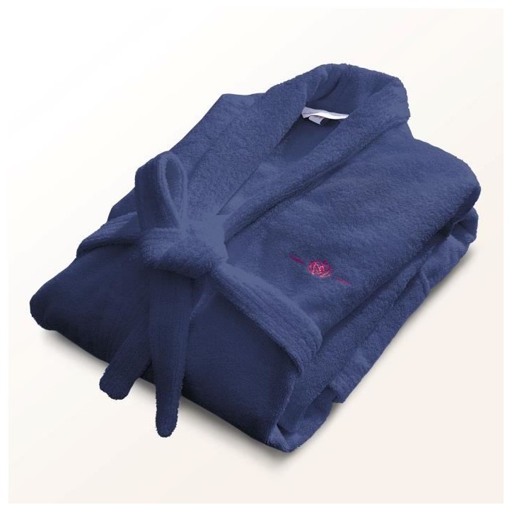 Peignoir - LE TEMPS D'UN BAIN - Taille S - 100% Coton 500g/m² - Doux, Absorbant, Unisexe - Bleu Peignoir - LE TEMPS D'UN BAIN - Taille S - 100% Coton 500g/m² - Doux, Absorbant, Unisexe - Bleu