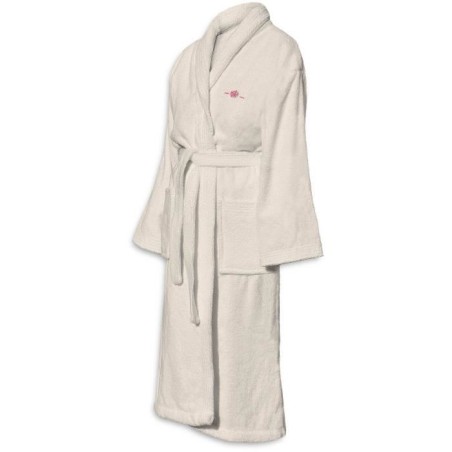 Peignoir - LE TEMPS D'UN BAIN - Taille S - 100% Coton 500g/m² - Doux, Absorbant, Unisexe - Ecru
