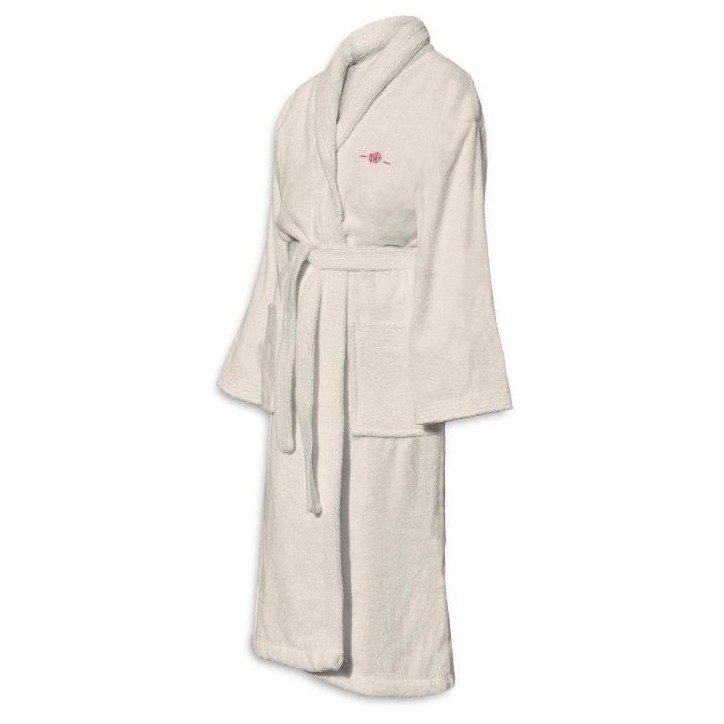 Peignoir - LE TEMPS D'UN BAIN - Taille S - 100% Coton 500g/m² - Doux, Absorbant, Unisexe - Ecru Peignoir - LE TEMPS D'UN BAIN - Taille S - 100% Coton 500g/m² - Doux, Absorbant, Unisexe - Ecru
