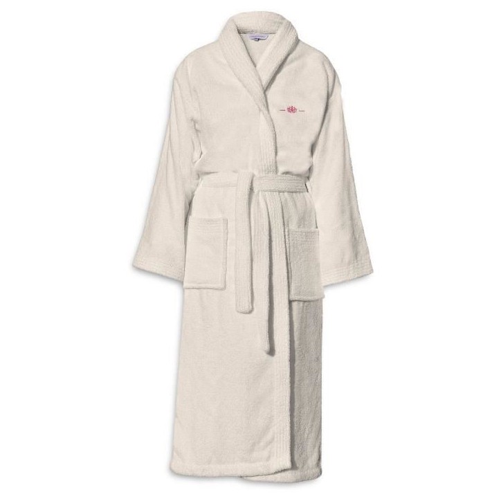 Peignoir - LE TEMPS D'UN BAIN - Taille S - 100% Coton 500g/m² - Doux, Absorbant, Unisexe - Ecru Peignoir - LE TEMPS D'UN BAIN - Taille S - 100% Coton 500g/m² - Doux, Absorbant, Unisexe - Ecru