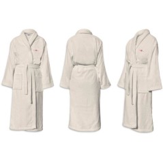 Peignoir - LE TEMPS D'UN BAIN - Taille S - 100% Coton 500g/m² - Doux,