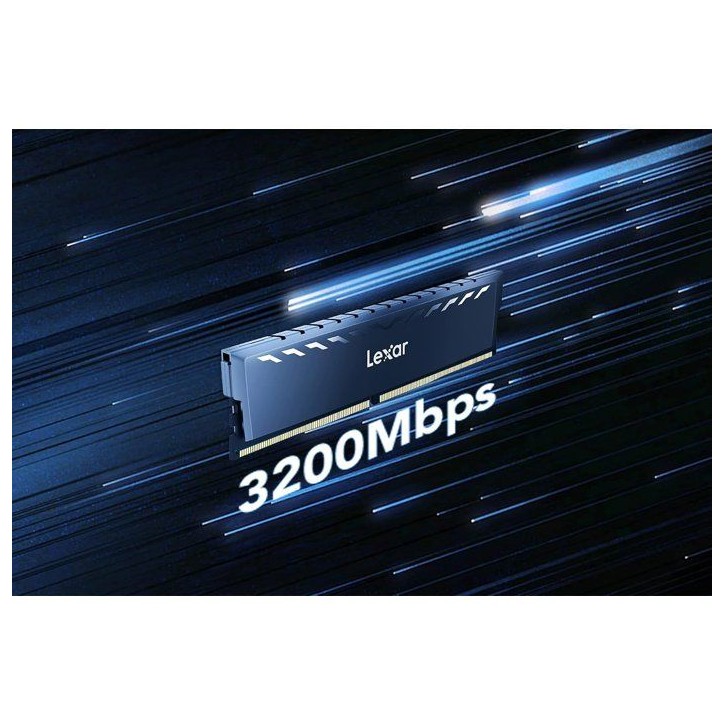 Barrette Mémoire - LEXAR THOR - DDR4 3200 - UDIMM XMP - 16 Go (2x 8Go) - Dissipateur thermique Barrette Mémoire - LEXAR THOR - DDR4 3200 - UDIMM XMP - 16 Go (2x 8Go) - Dissipateur thermique