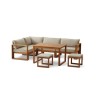 Salon de jardin d'angle modulable LEVATA DINING - Bois d'acacia FSC -