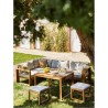 Salon de jardin d'angle modulable LEVATA DINING - Bois d'acacia FSC -