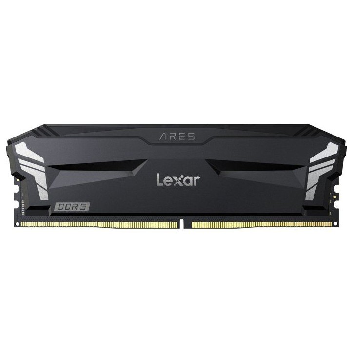 Barrette Mémoire - LEXAR Ares - DDR5 6000 - CL32 1.35 V - 32 Go (2x 16 Go) - Dissipateur thermique sans RGB - Noir Barrette Mémoire - LEXAR Ares - DDR5 6000 - CL32 1.35 V - 32 Go (2x 16 Go) - Dissipateur thermique sans RGB - Noir