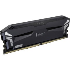 Barrette Mémoire - LEXAR Ares - DDR5 6000 - CL32 1.35 V - 32 Go (2x 16 Go) - Dissipateur thermique sans RGB - Noir
