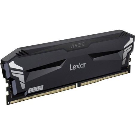 Barrette Mémoire - LEXAR Ares - DDR5 6000 - CL32 1.35 V - 32 Go (2x 16 Go) - Dissipateur thermique sans RGB - Noir
