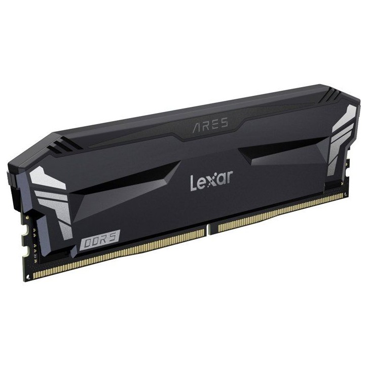 Barrette Mémoire - LEXAR Ares - DDR5 6000 - CL32 1.35 V - 32 Go (2x 16 Go) - Dissipateur thermique sans RGB - Noir Barrette Mémoire - LEXAR Ares - DDR5 6000 - CL32 1.35 V - 32 Go (2x 16 Go) - Dissipateur thermique sans RGB - Noir